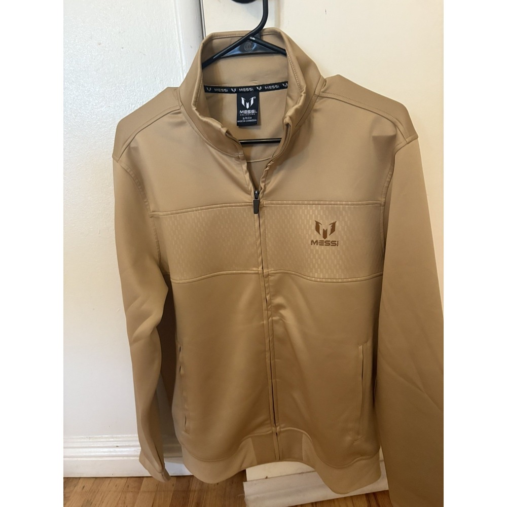 Messi Men Track Jacket. Size Small. Brown/tan. New With Tag.